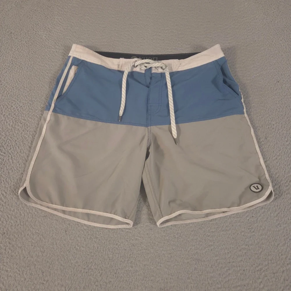 Vuori Shorts Mens 36 Blue Grey Cruise Boardshort 7